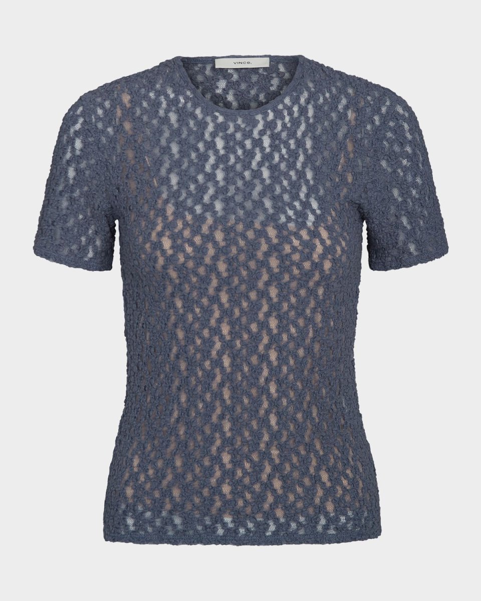 Short-Sleeve Floral Smocked Top